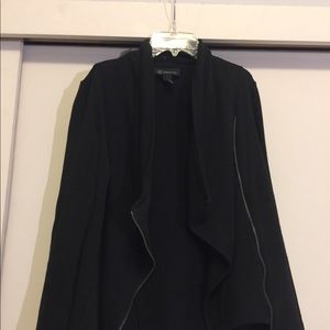 Black Zip Up Cardigan